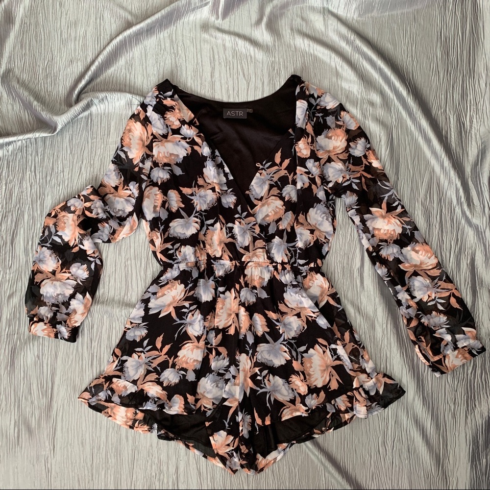 Floral Chiffon Romper